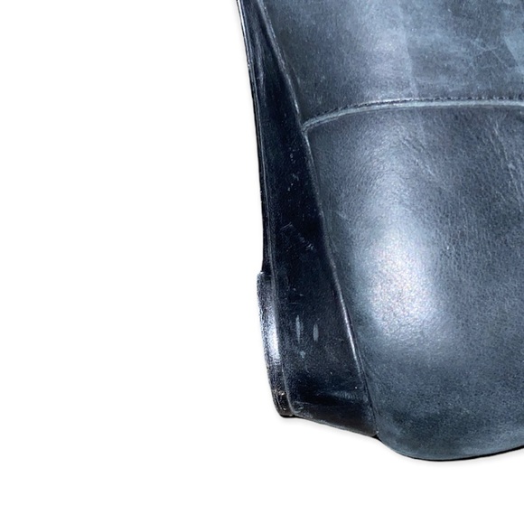 Seychelles Vintage Leather Matte Black Tall Buckle Boots - Picture 7 of 13